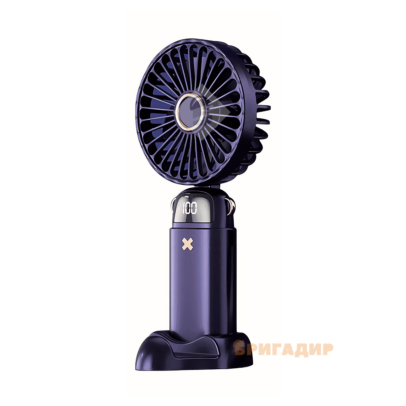 Вентилятор міні з підставкою для телефону і дисплеєм Mini Fan AND XL-800