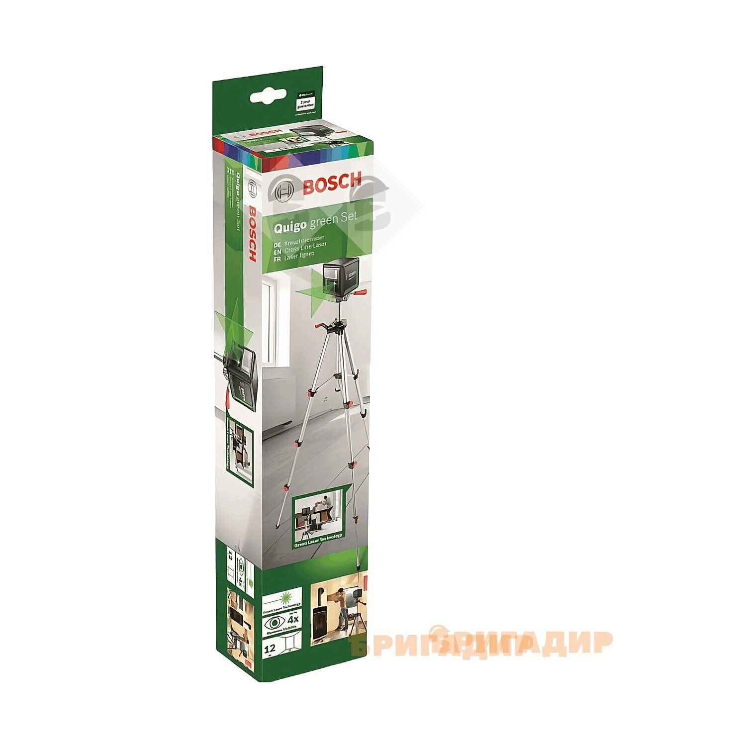 Нівелір лазерний   7 м QUIGO Set + штатив + 2хААА, BOSCH