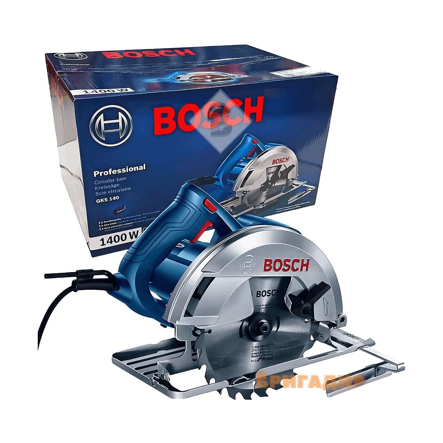 Пила дискова 184 мм 1400 Вт GKS 140, BOSCH