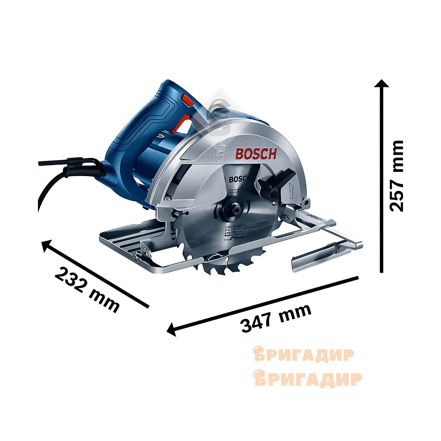 Пила дискова 184 мм 1400 Вт GKS 140, BOSCH