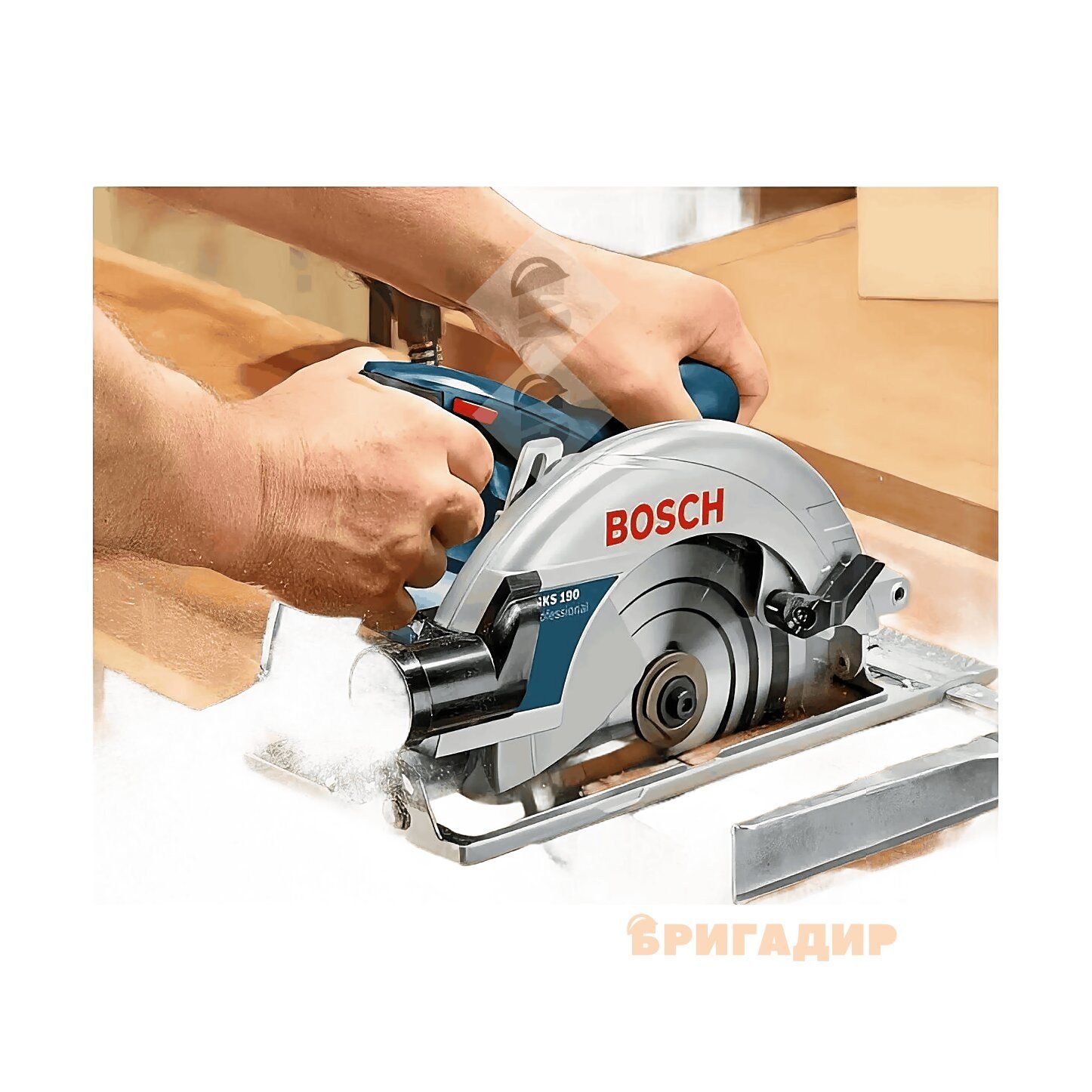 Пила дискова 190 мм 1400 Вт GKS 190, BOSCH