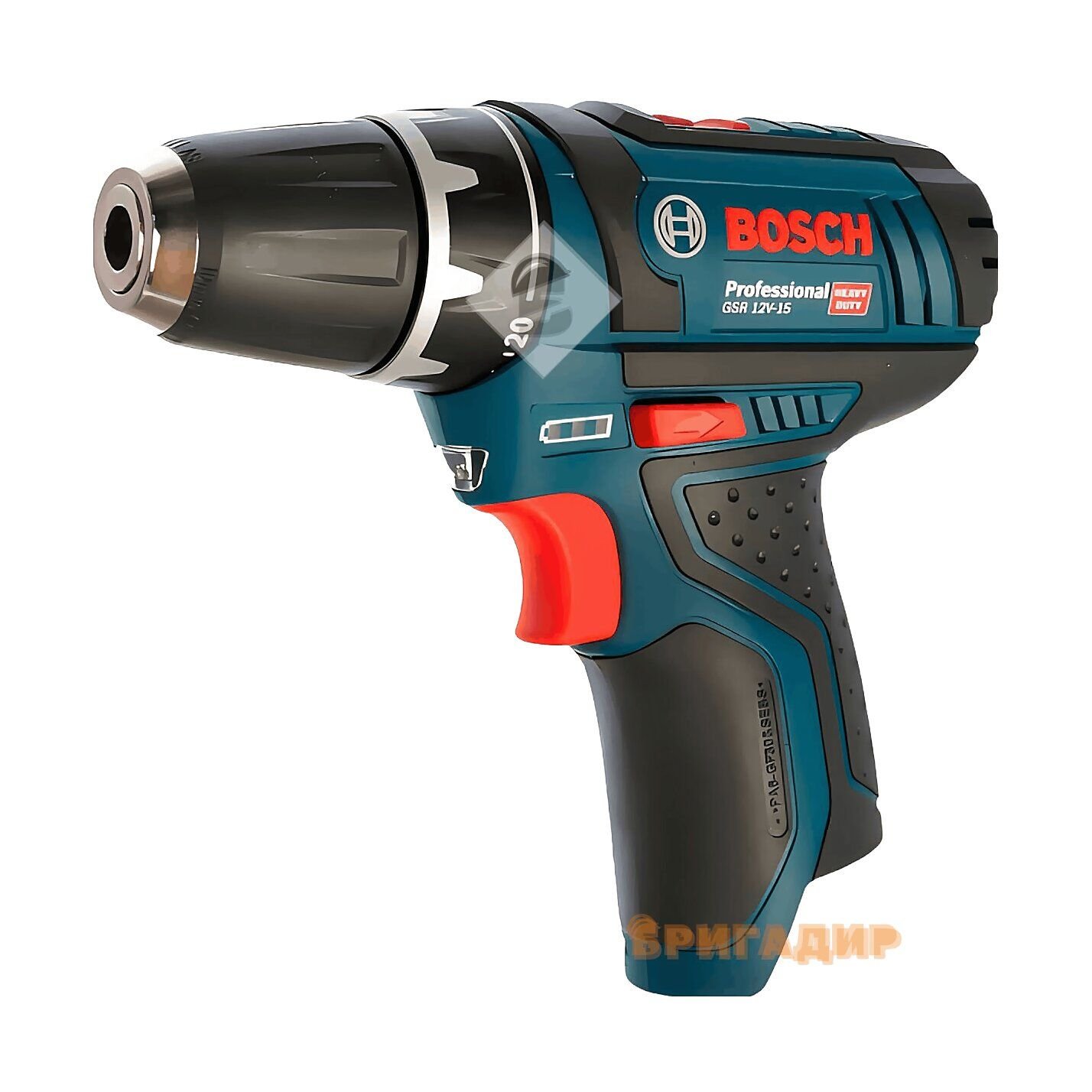 Шуруповерт акум. 12В GSR 12V-15 1х2Ah + 1х4Ah в сумці + 3 набори, BOSCH