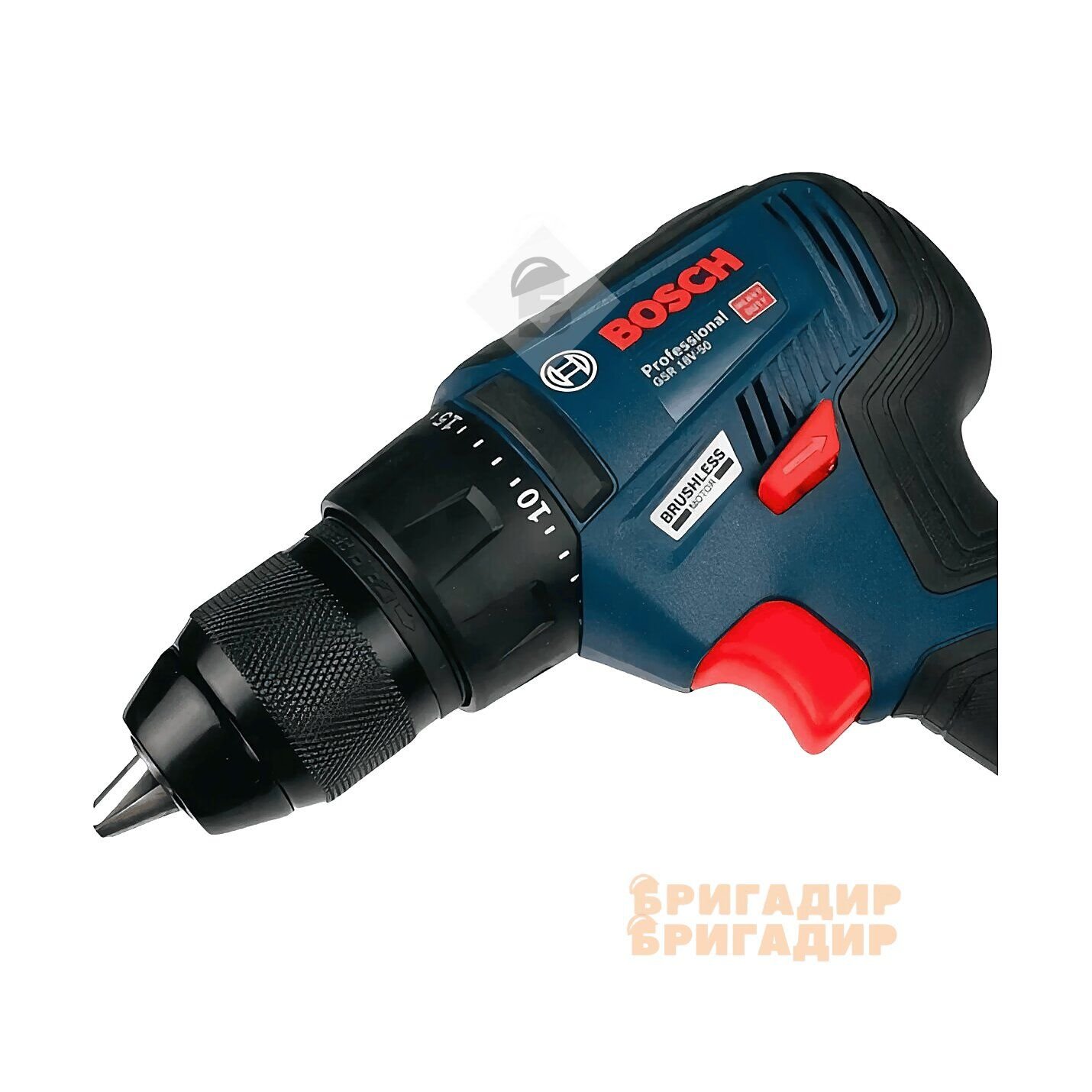 Шуруповерт акум. 18В GSR 18V-50 2х2Ah + набір біт, BOSCH