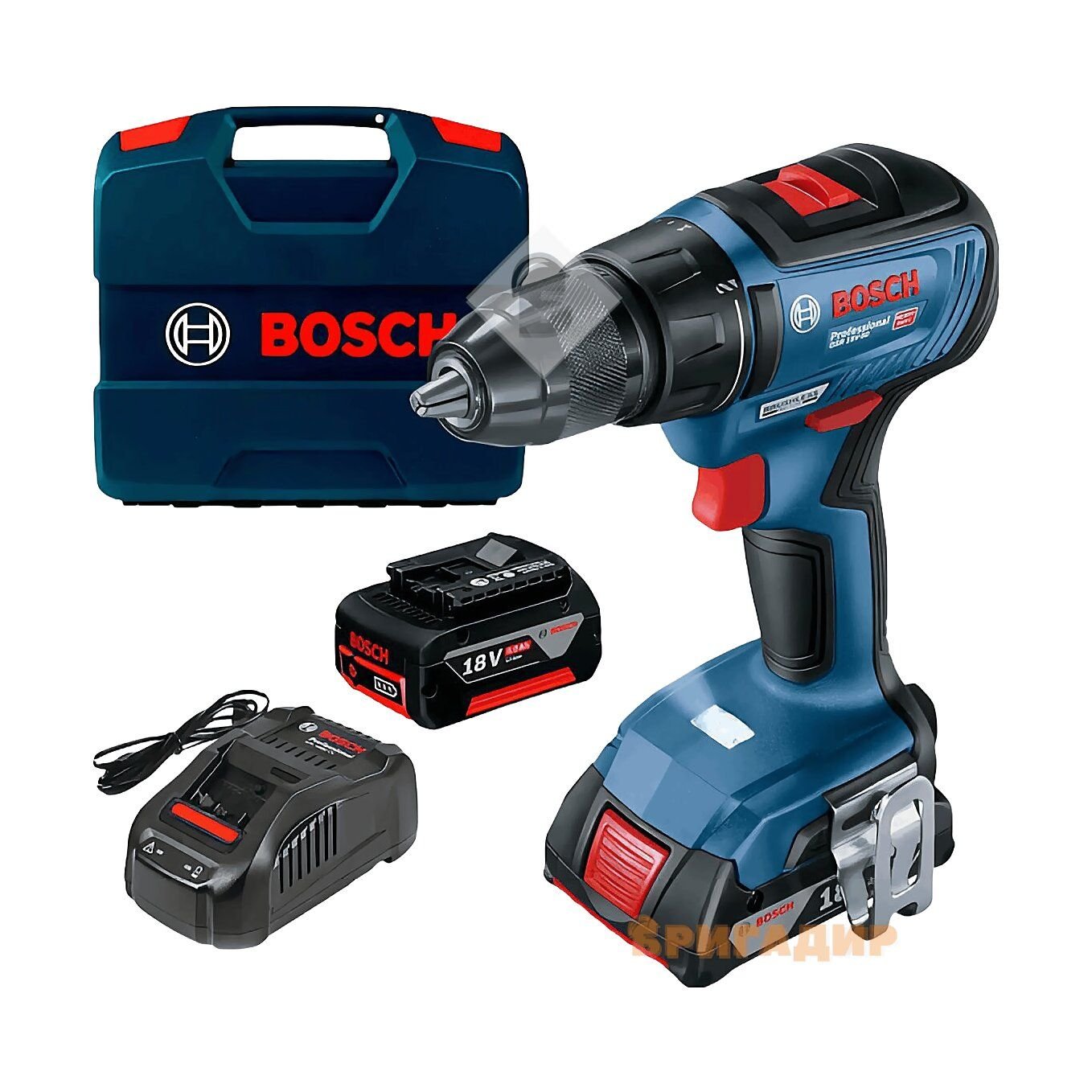 Шуруповерт акум. 18В GSR 18V-50 2х2Ah, BOSCH