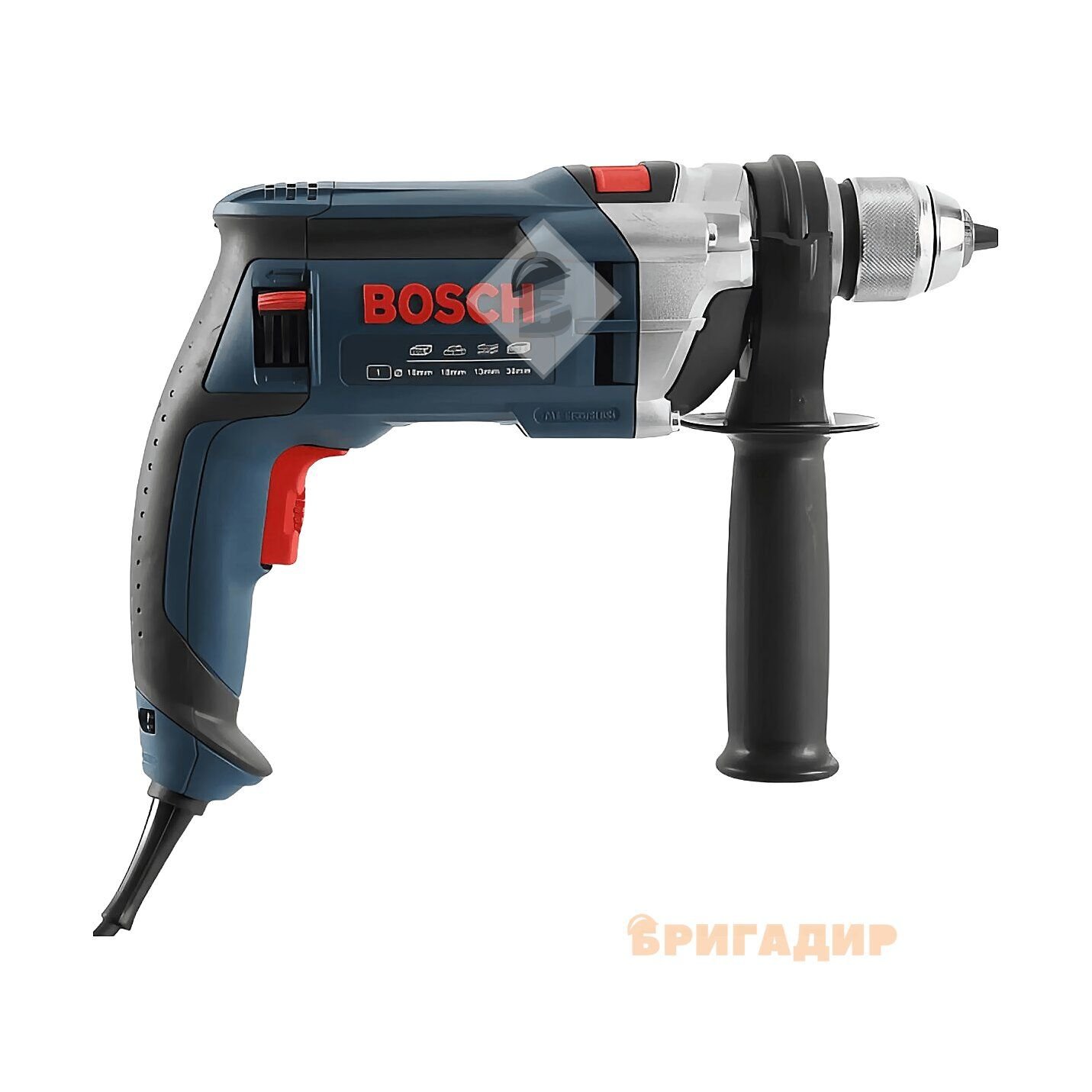 Дриль ударний  750 Вт GSB 16 RE ШЗП, BOSCH