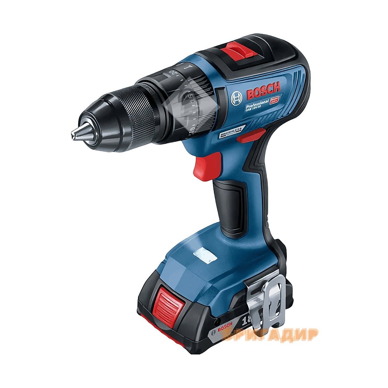 Шуруповерт акум. ударний 18В GSB 18V-50 2х2Ah, BOSCH