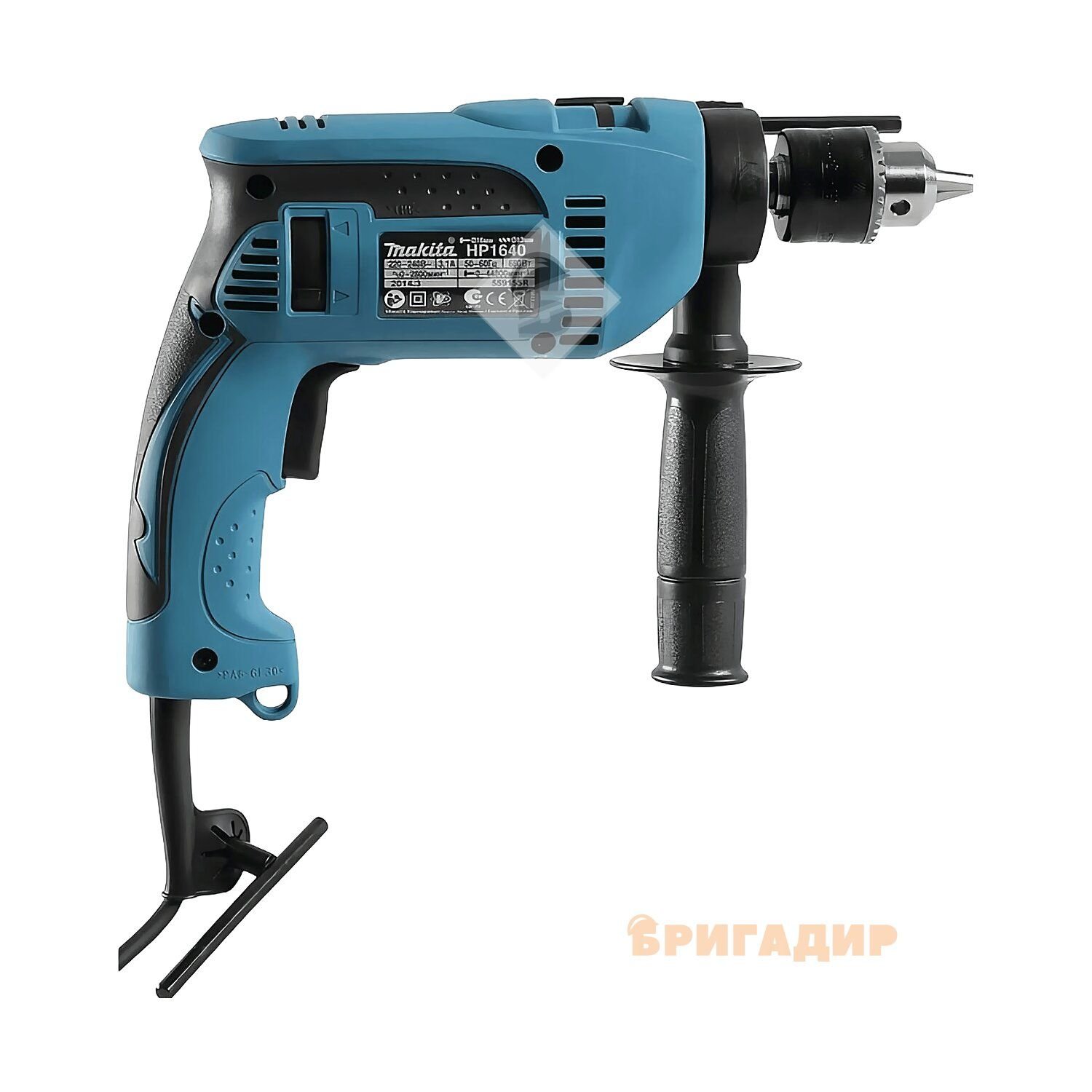 Дриль ударний  680 Вт HP1640 ЗВП, MAKITA