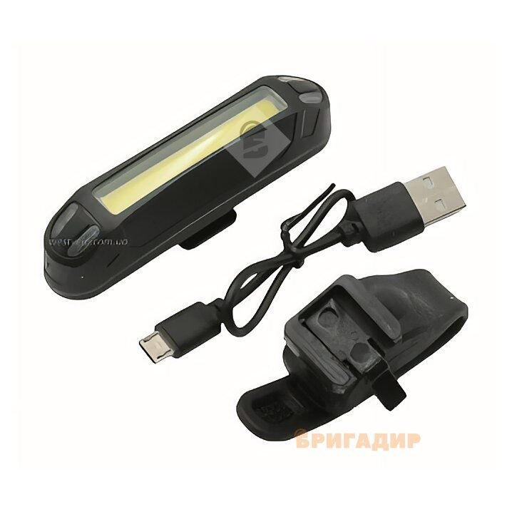 Мигалка зад 13 SA-13 червоно біла з акумулятором на USB зарядку