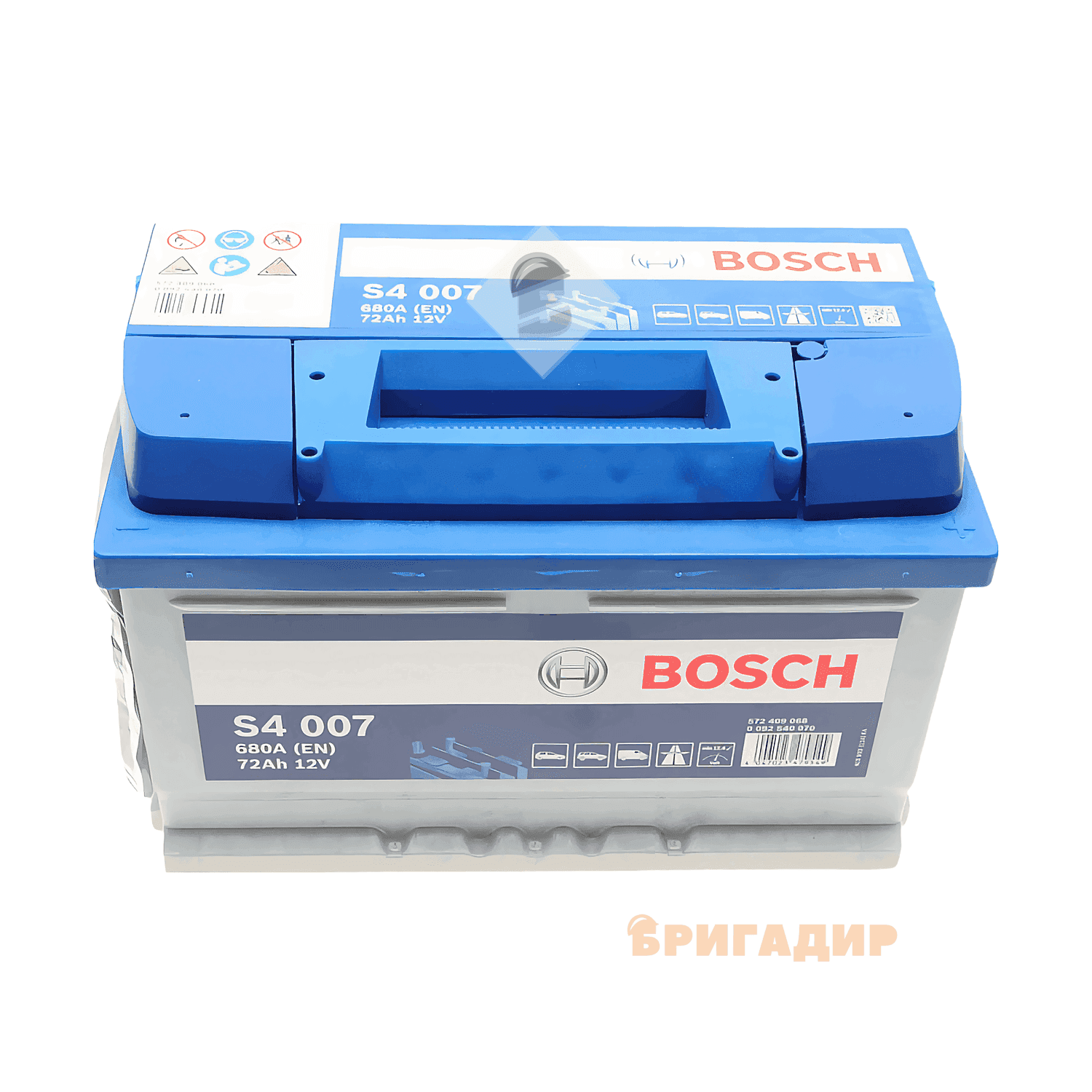 Акумулятор Bosch12 B/72Ar/680A/16,7кг