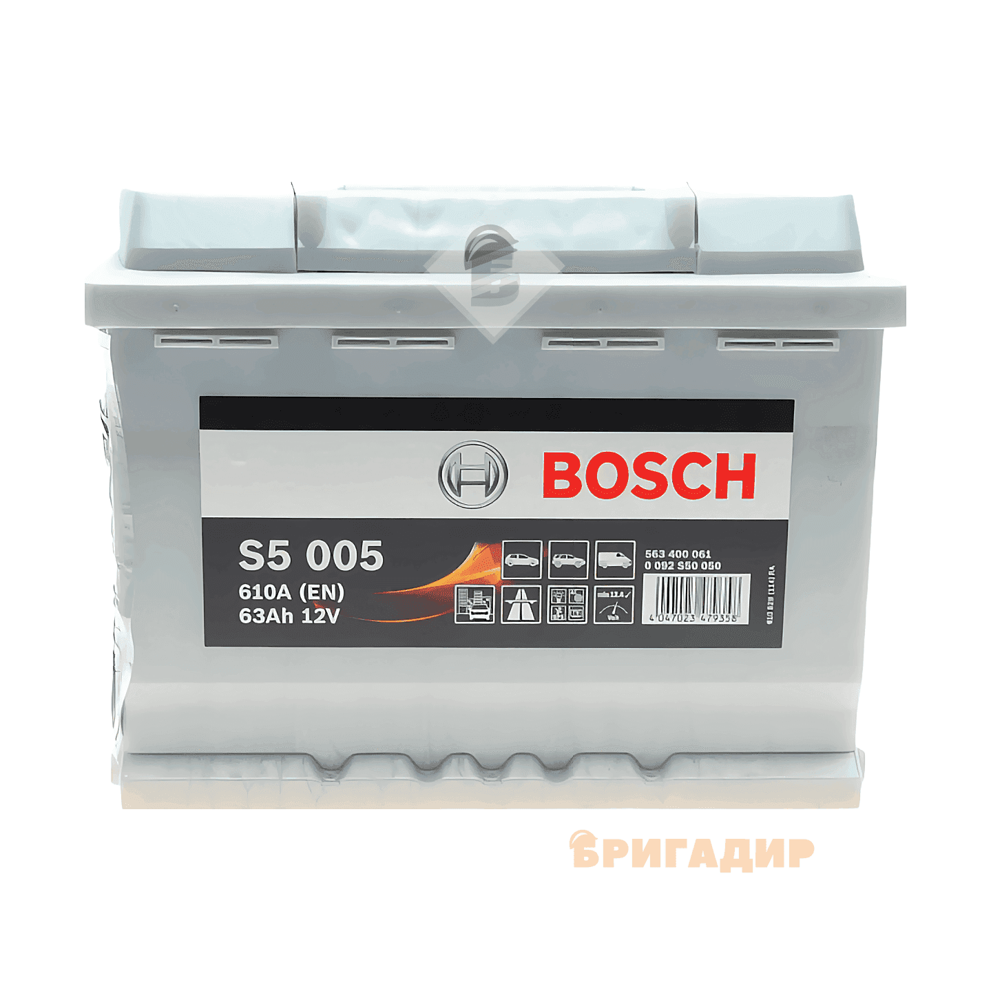 Акумулятор Bosch12 B/63Ar/610A/14,849кг