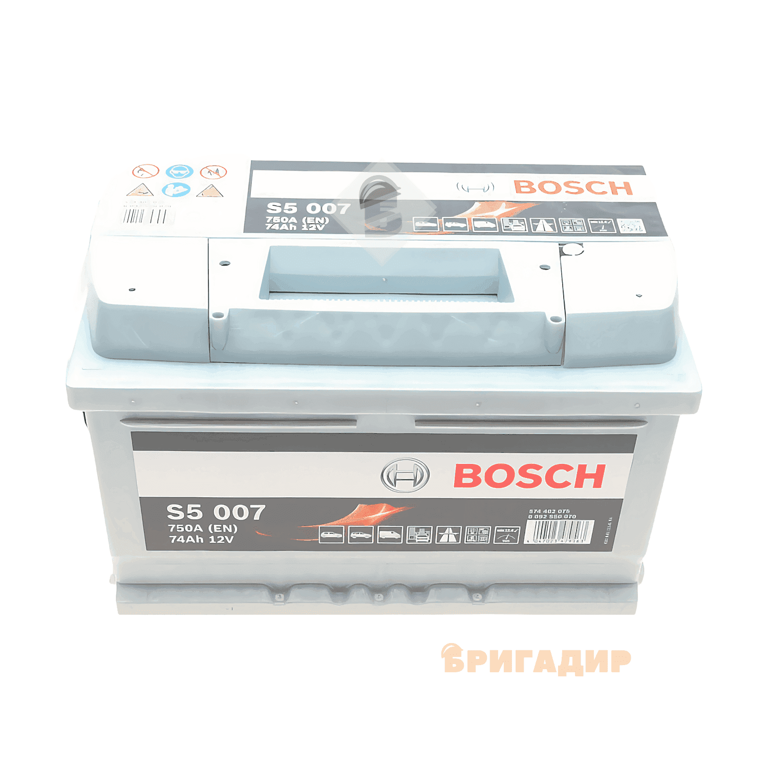 Акумулятор Bosch12 B/74Ar/750A/16,978кг