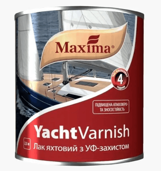 Лак яхтовий Maxima глянсевий 2,5л