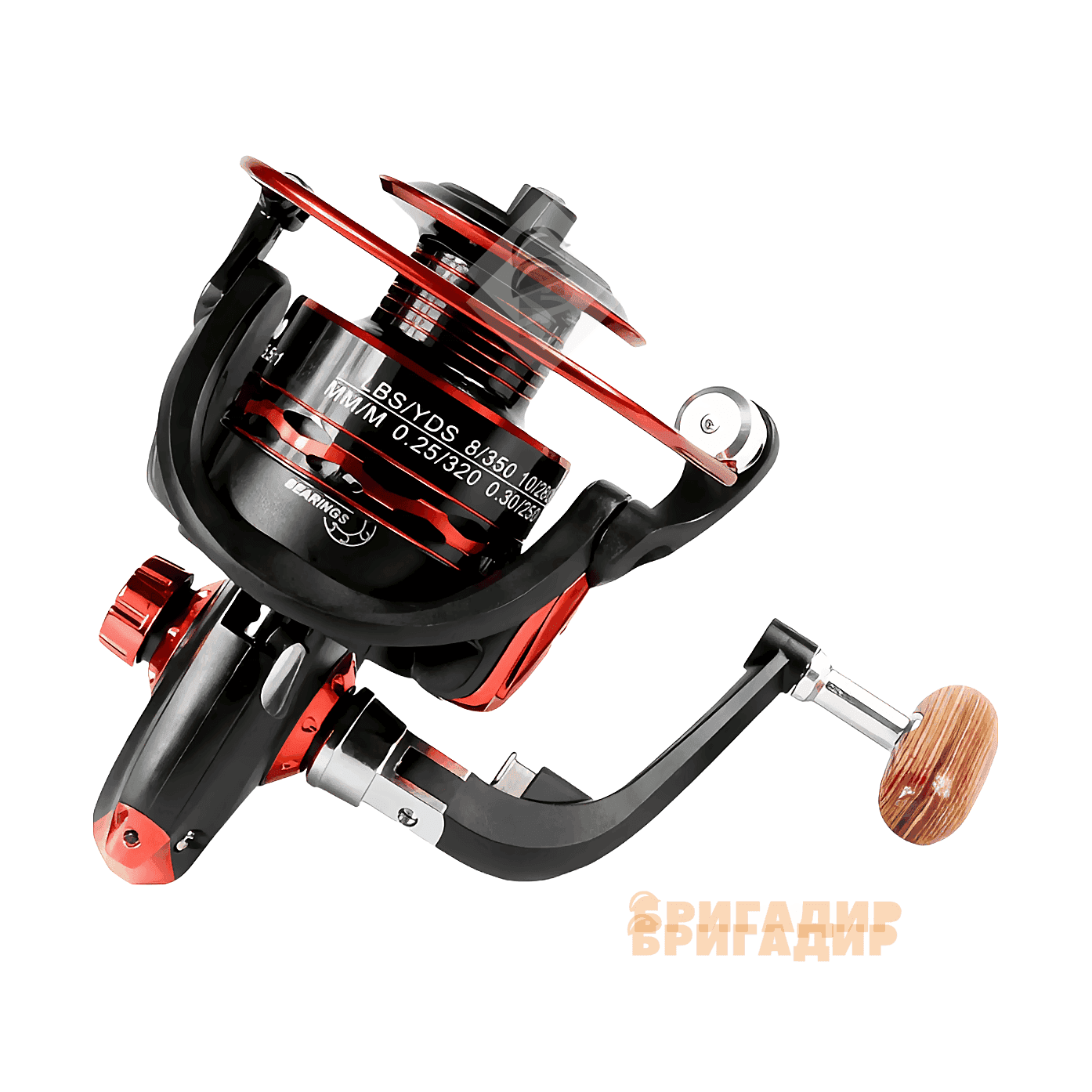 Котушка YUMOSHI JX3000 12P BLACK/RED 5.5.1 metal spool