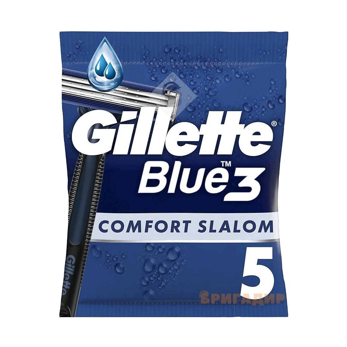 08689 GILLETTE BLUE 3 Слалом Комфорт одноразові бритви 5шт