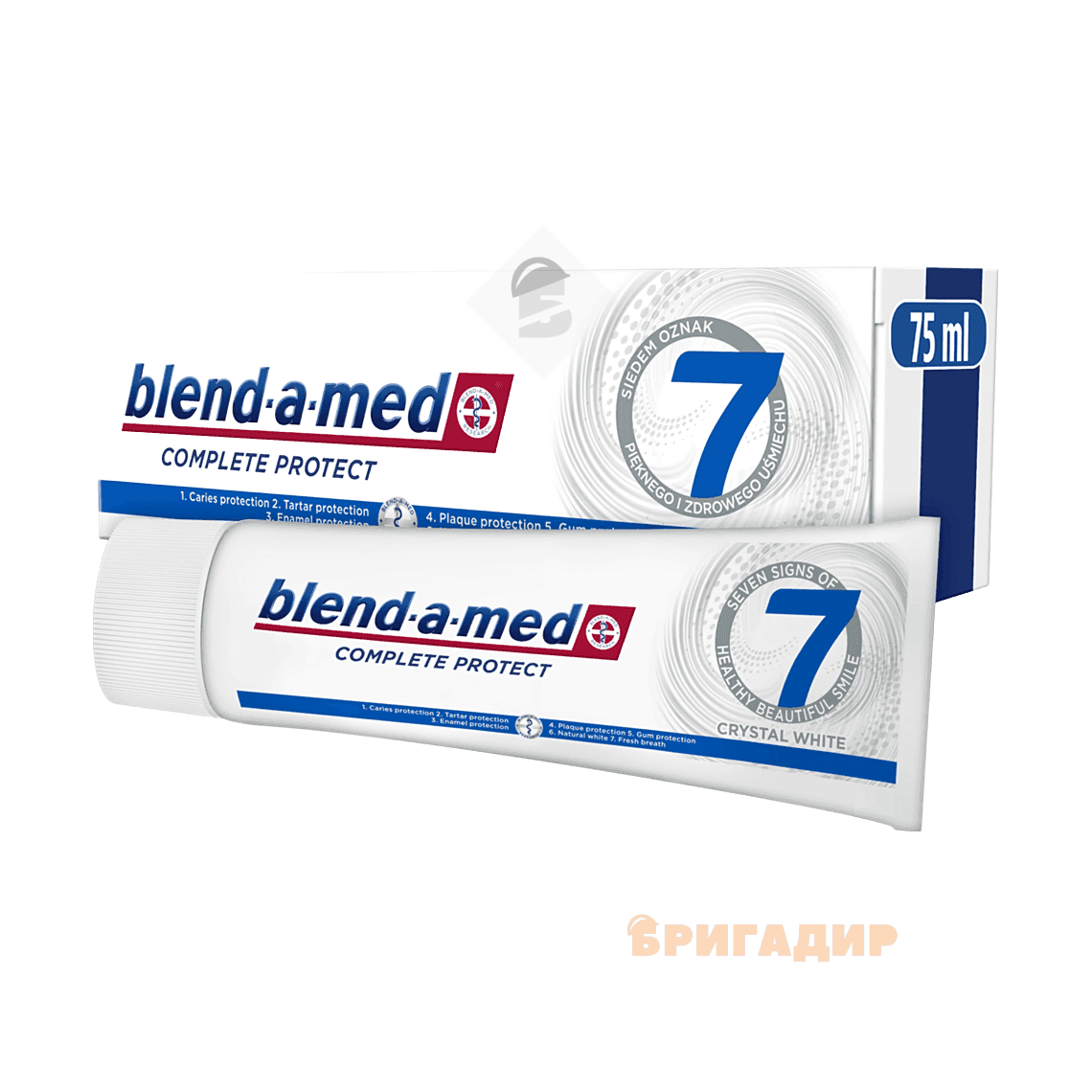 16705 BLEND_A_MED зуб. паста Complete Захист 7 Кришталева Білизна 75мл