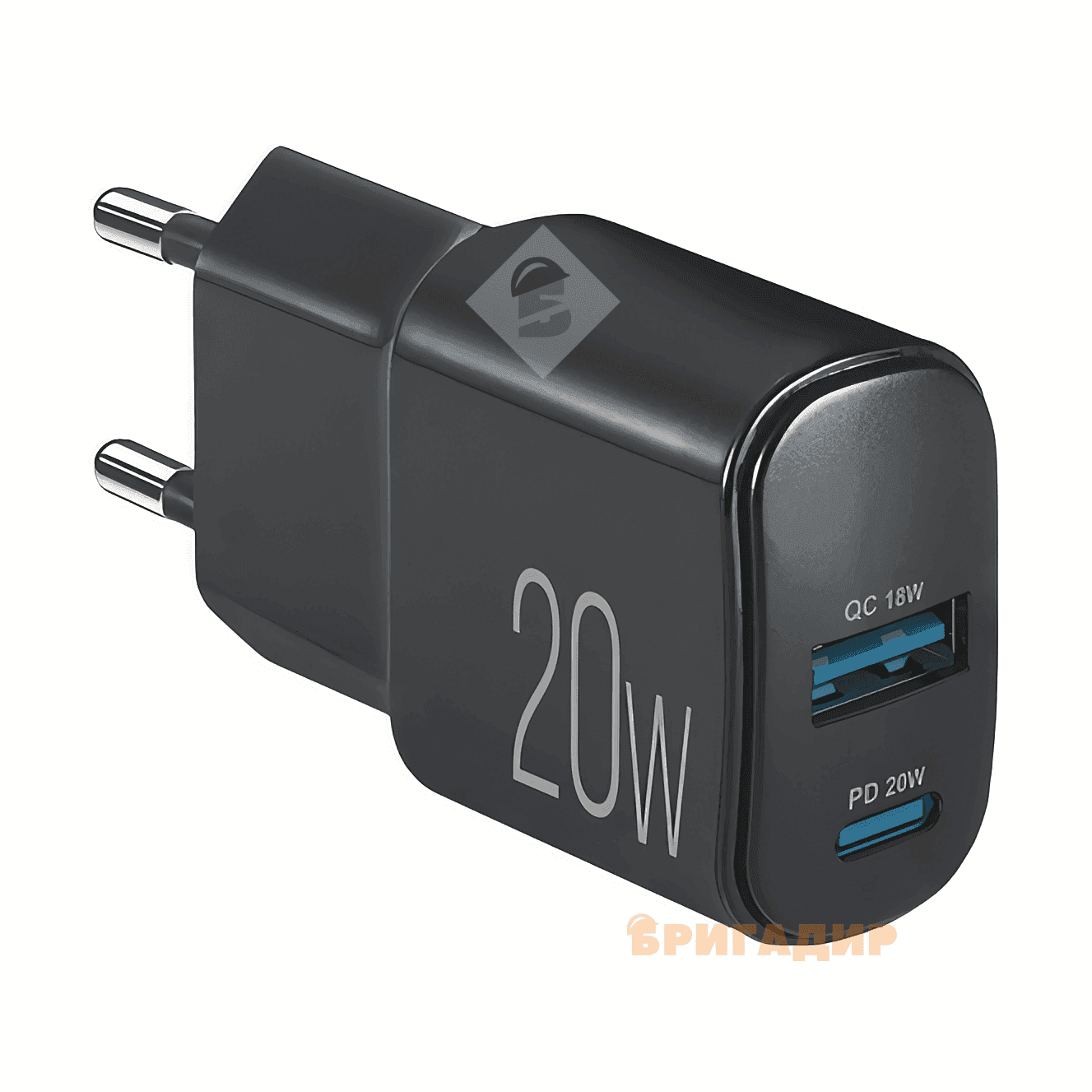 Мережевий зарядний пристрій Brevia ePowerGan PD20W USB-C