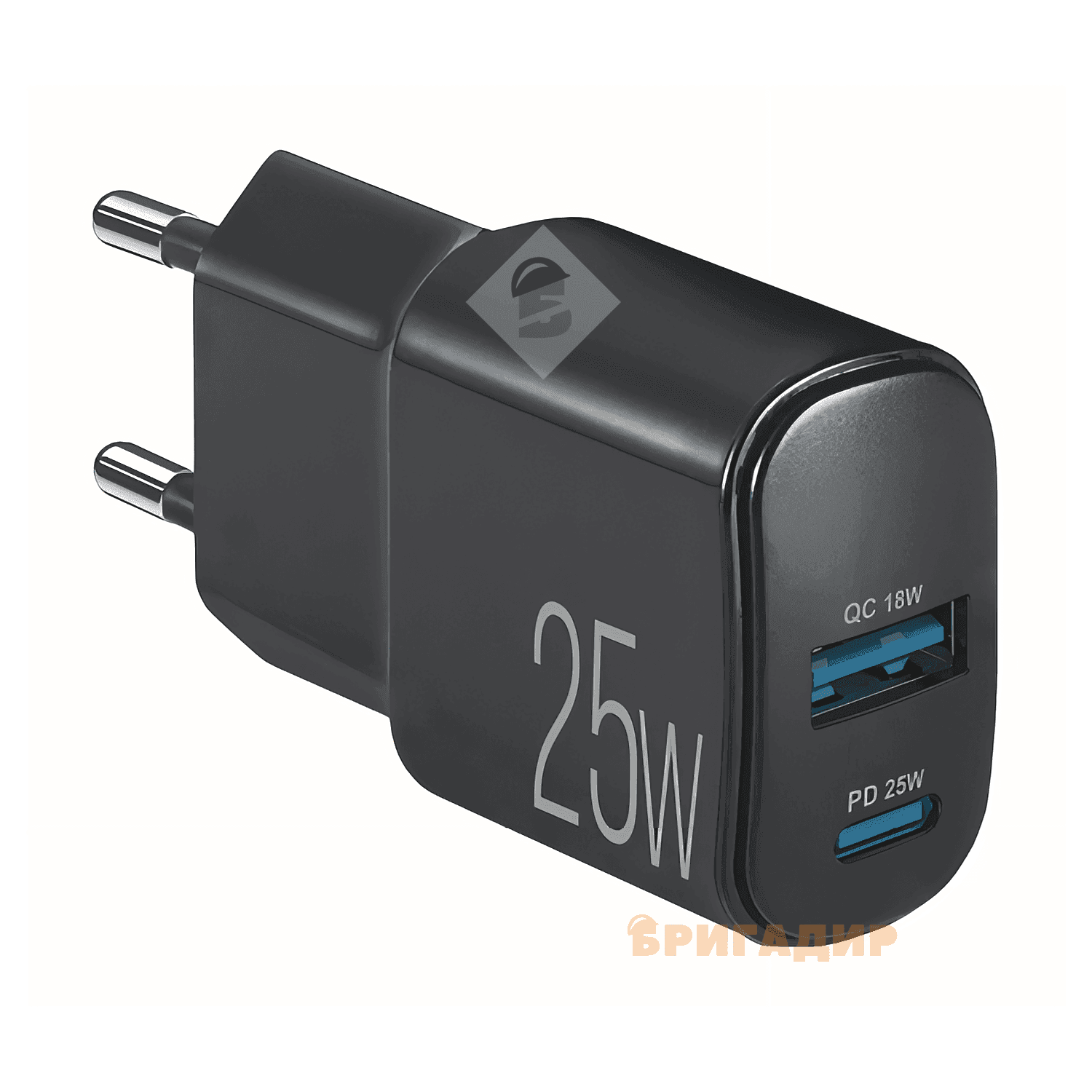 Мережевий зарядний пристрій Brevia ePower PD25W  USB-C + USB-A