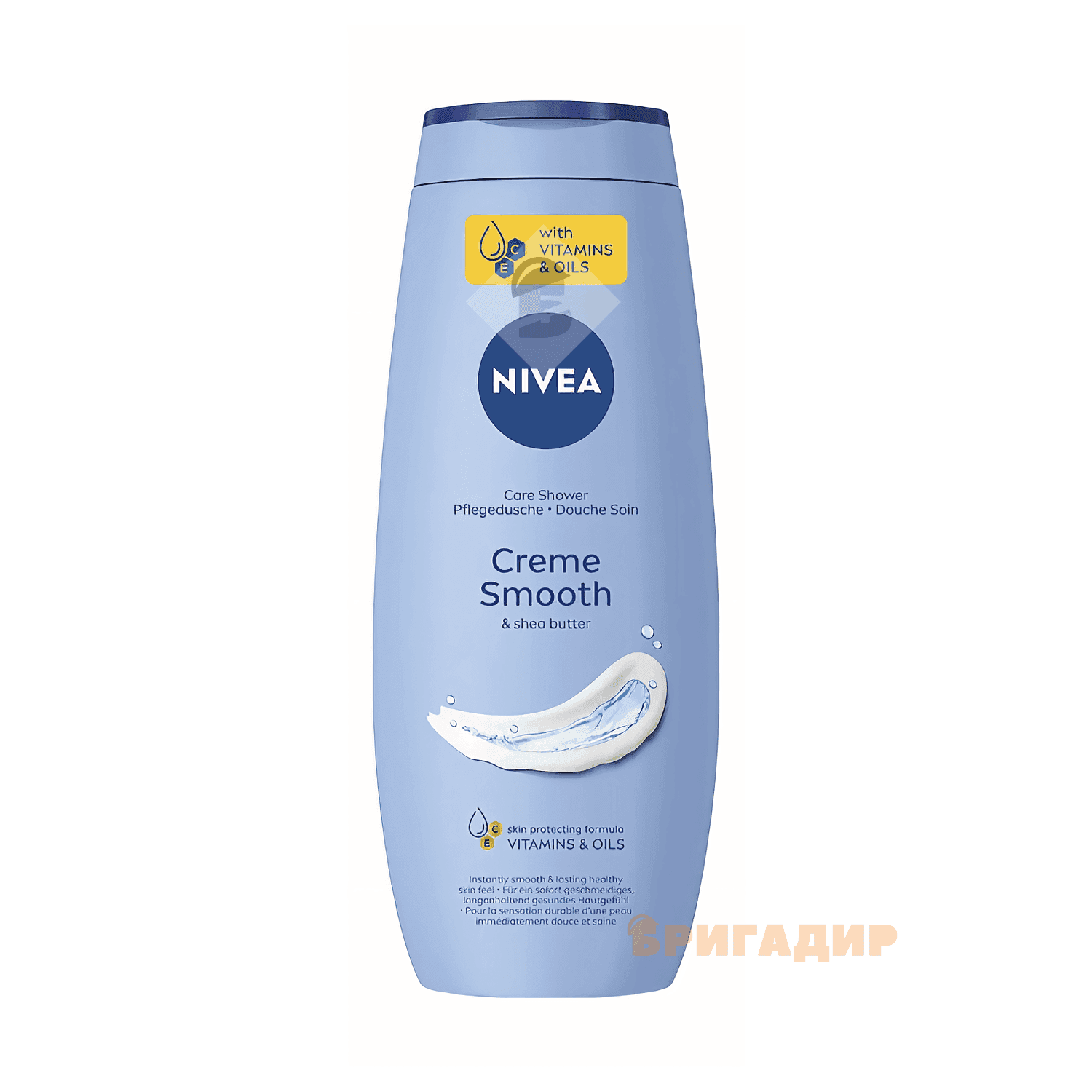 КРЕМ-ДОГЛЯД ДЛЯ ДУШУ КРЕМ СМУС ТА ОЛІЯ ШИ NIVEA 500 МЛ