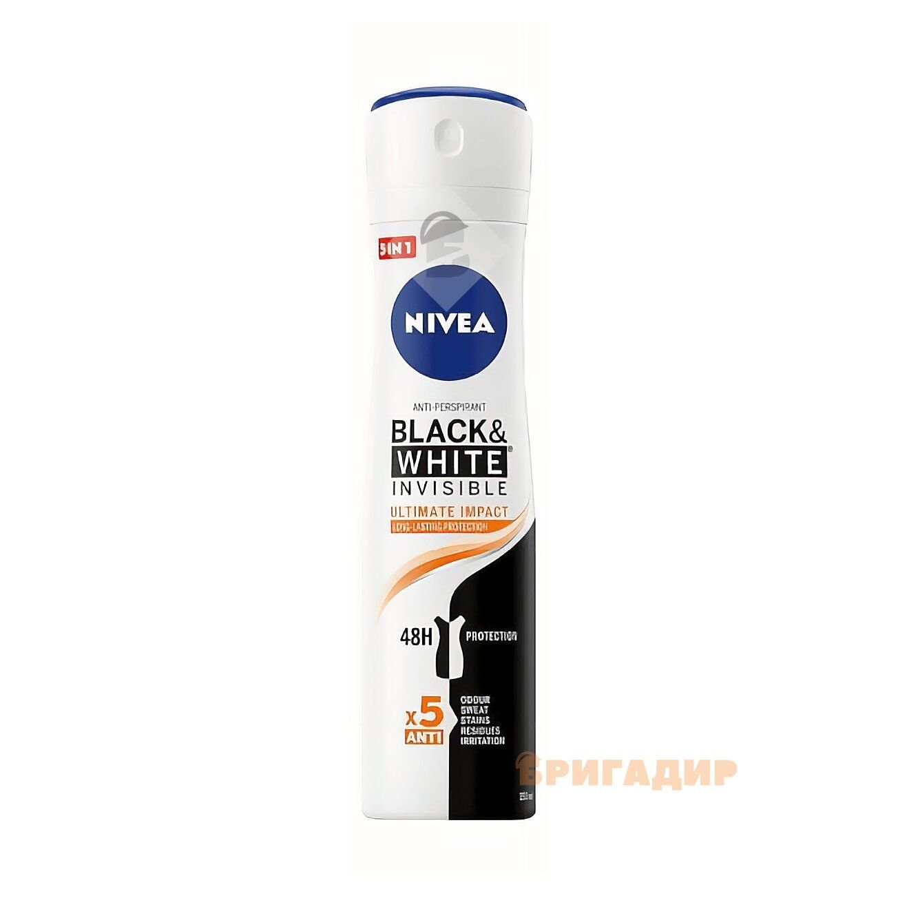 СПРЕЙ Д/ЖІНОК ДЕО ЧОРНЕ ТА БІЛЕ НЕВИДИМИЙ EXTRA NIVEA 150 МЛ.