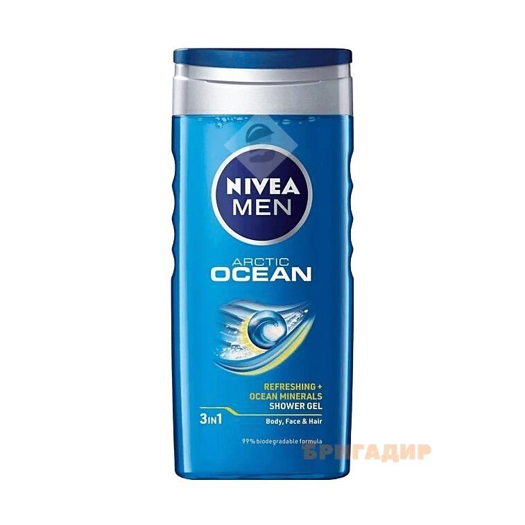 ГЕЛЬ ДЛЯ ДУШУ ЧОЛОВІЧІЙ OCEAN 2 В 1 NIVEA 250 МЛ.