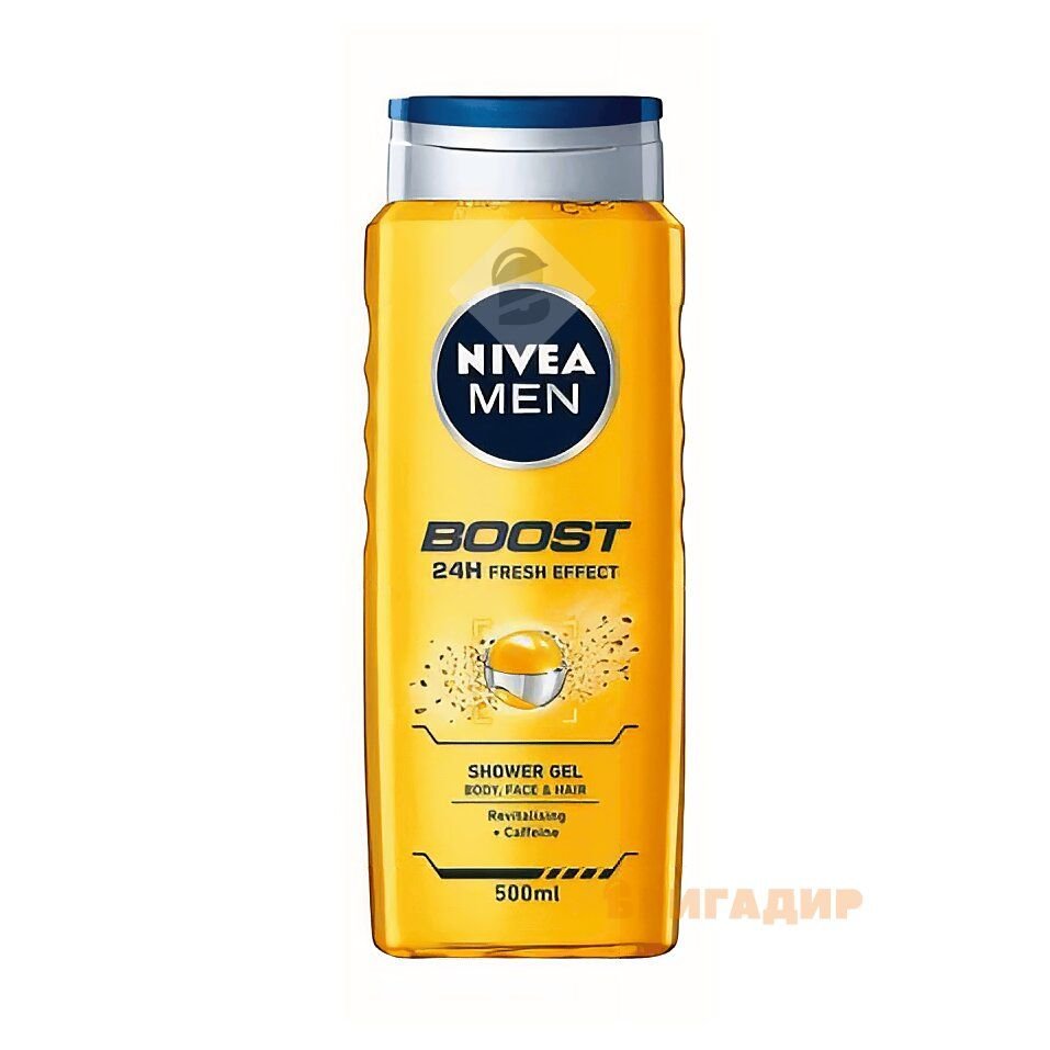 ГЕЛЬ ДЛЯ ДУШУ ЧОЛОВІЧІЙ BOOST 3В1 500 МЛ NIVEA