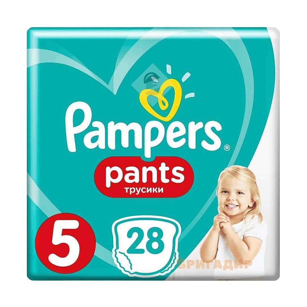 69714 PAMPERS Дитячi одноразові підгузники-трусики Pants Junior (12-17 кг) Економ 28