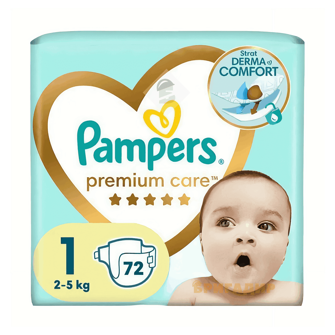 58073 PAMPERS Дит. підгуз. Prem. Care Newborn (2-5 кг) Економ 72шт