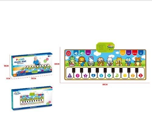 Килимок муз. арт. 757-01B (72шт/2)танцювальний, батар., вивчення муз.інструмент, клавіатури,р-р іграшки – 80*30 см, короб.38*5*18см