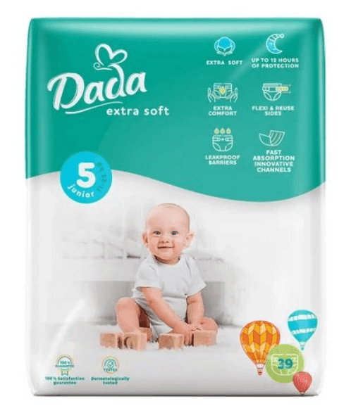 Dada Extra Soft підгузники дитячі 5 (11-25кг) 39шт Junior