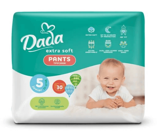 Dada Extra Soft підгузники дитячі 5 (12-17 кг) 30шт Junior