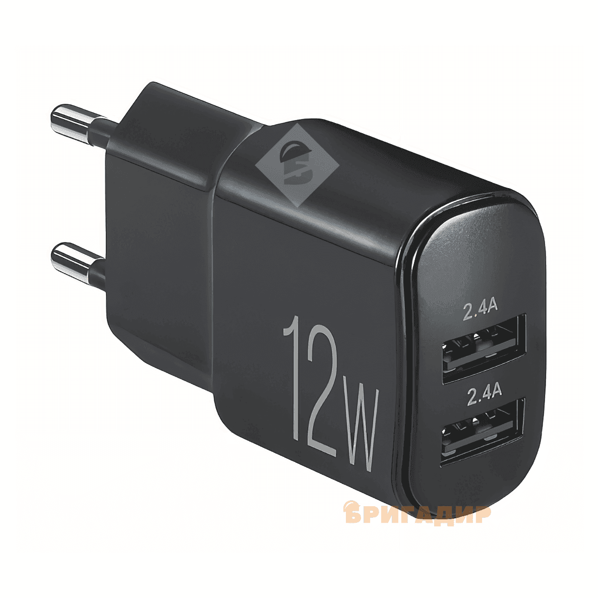 Мережевий зарядний пристрій BREVIA ePower 12W 2xUSB-A