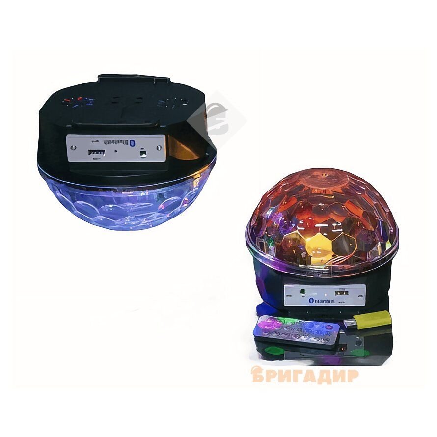 Музичний диско-шар LED Crystal Magic Ball Light 106424