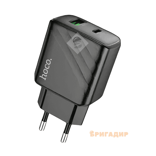 МЗП 220V-1xUSB мама HOCO CS23A ,3A,30W QC3.0 чорний