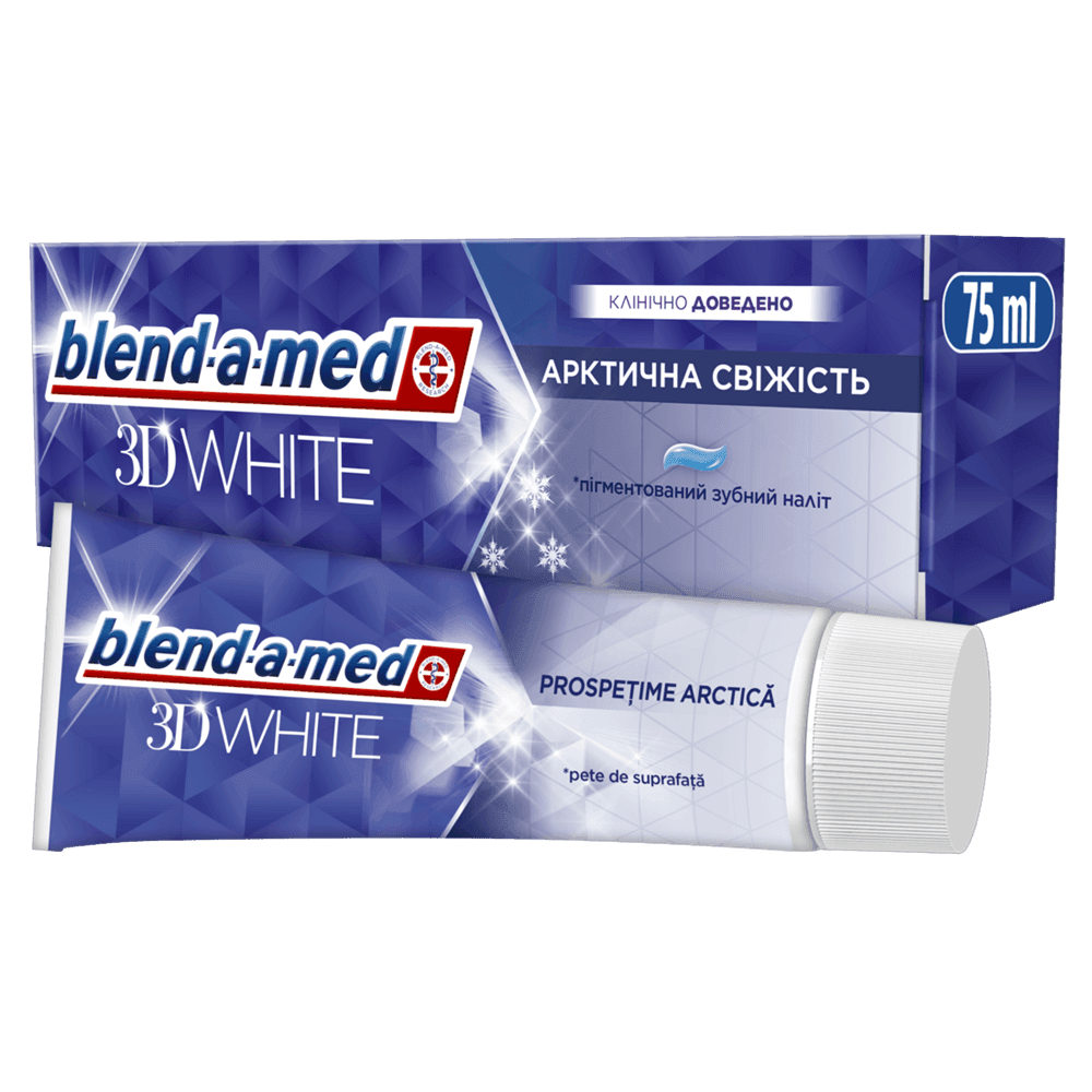 93039 BLEND_A_MED зуб. паста 3D White Арктична Свіжість 75мл