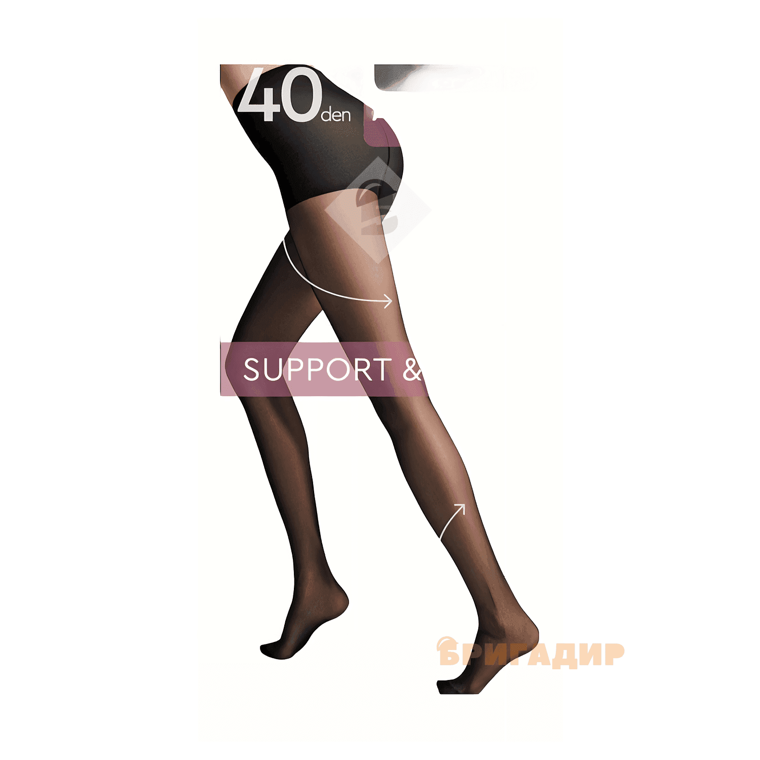 CONTE EU Колготи жін. ACTIVE SOFT 40, р.5, Nero
