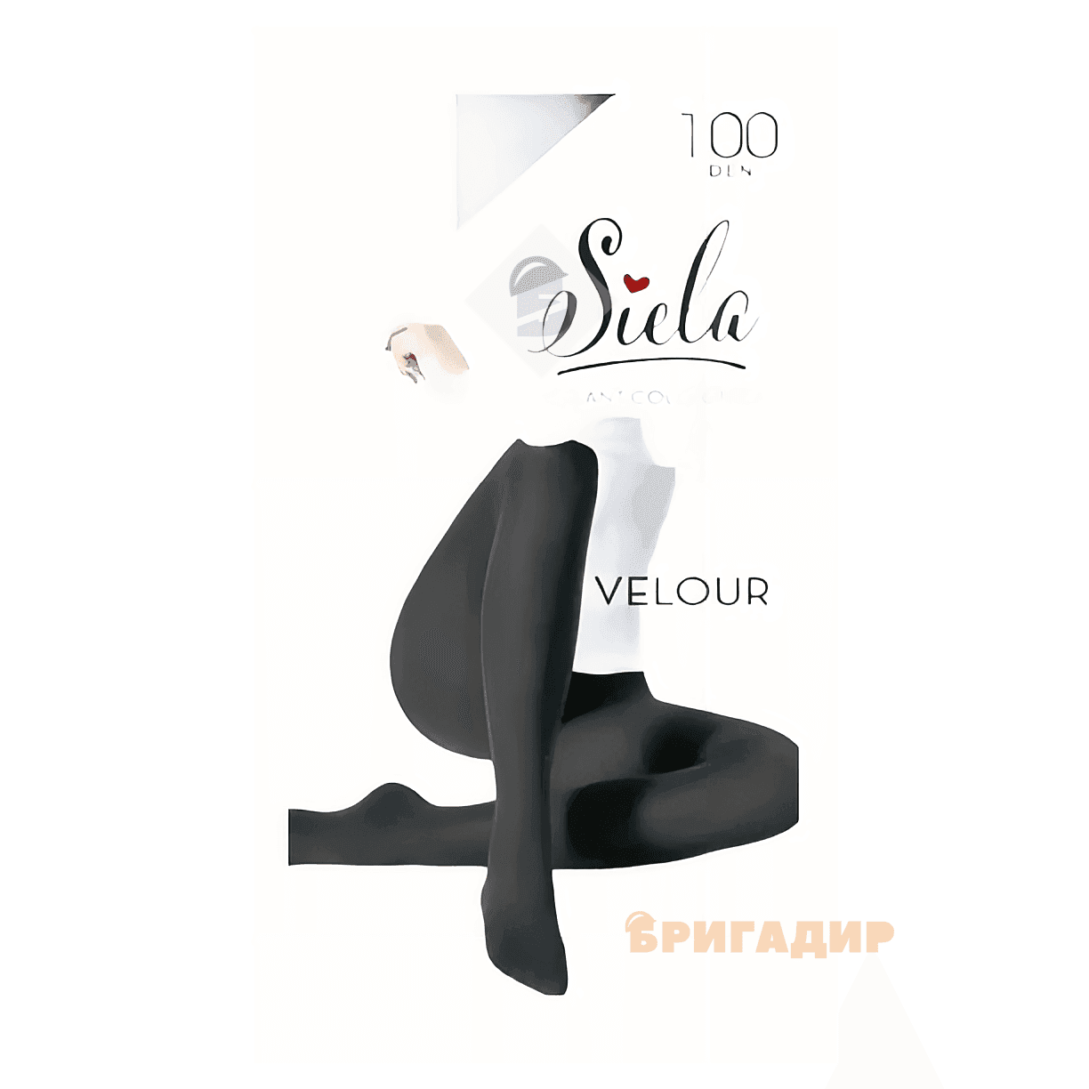 Колготи жін. SIELA VELOUR  100-nero-5(XL)