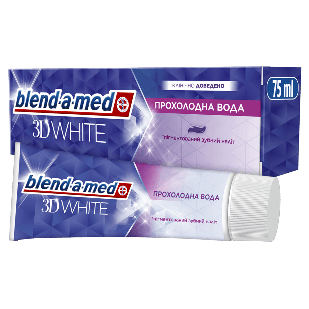 93138 BLEND_A_MED зуб. паста 3D White Прохолодна Вода 75мл