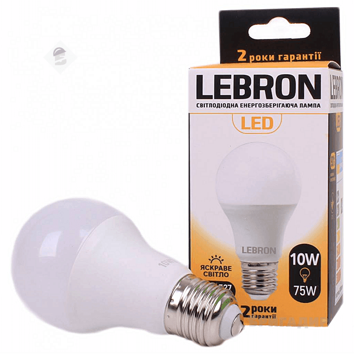 LED лампа LEBRON L-A60. 10W. E27. 4100K. 900Lm 11-11-28-1