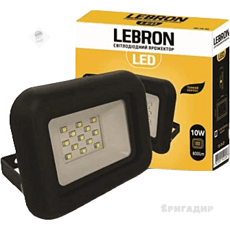 LED прожектор LEBRON LF, 10W, 6000K, 850Lm, 185-240V 17-07-10