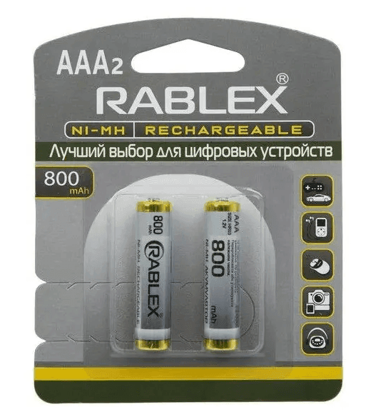 Акумулятор Rablex HR3/AAA Ni-MN 800mAh 1.2v