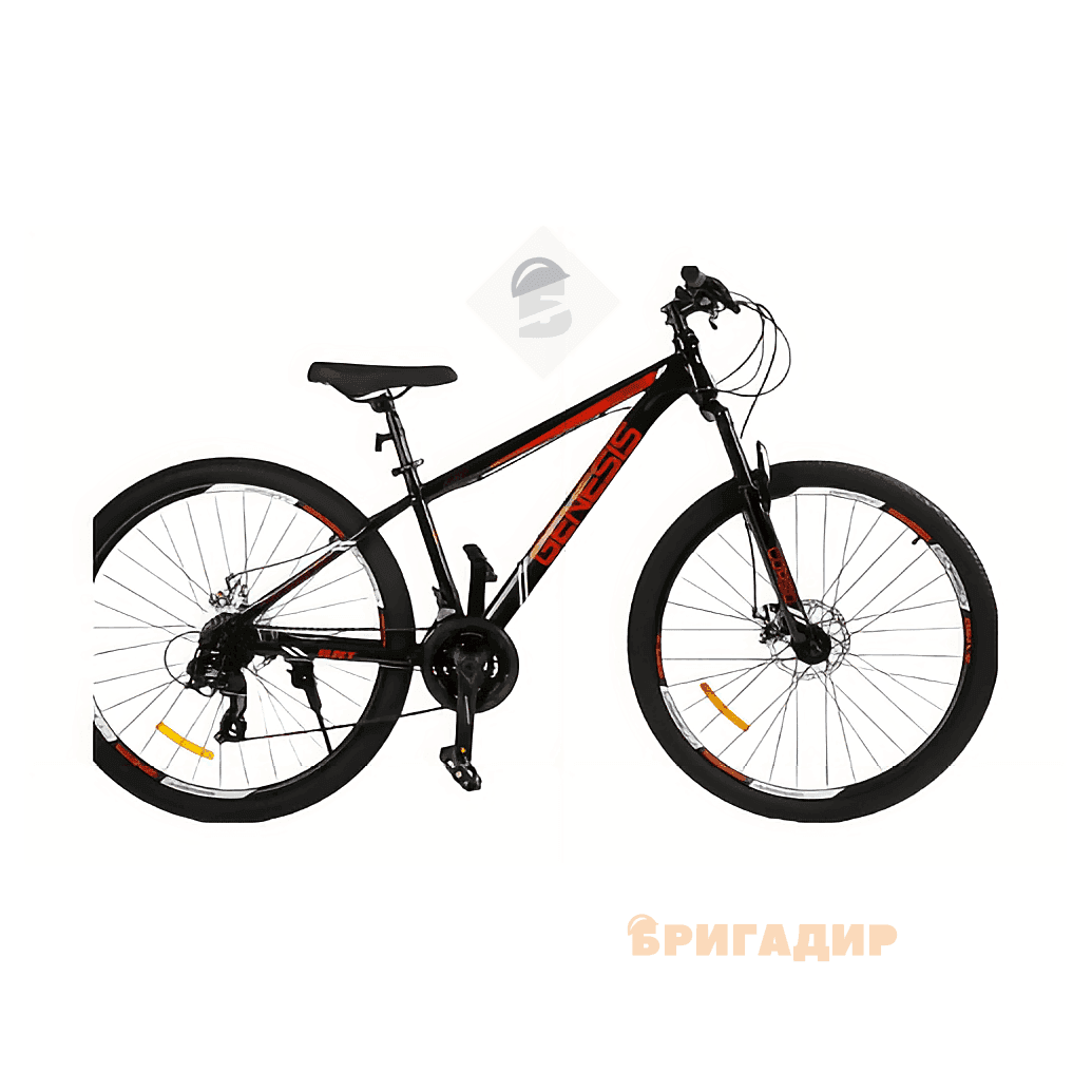 ВЕЛОСИПЕД 27.5 ST CORSO «GENESIS» GS-27499 СТАЛЬ 15", (К-Т SAIGUAN) ЧОРНО-ЧЕРВОНИЙ 73-087