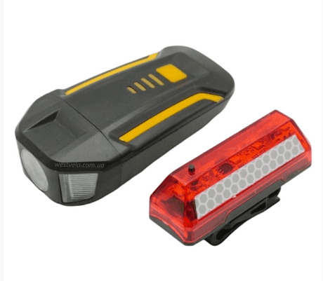 Фара з сигнал + мигалка на usb зарядку XK-007-1