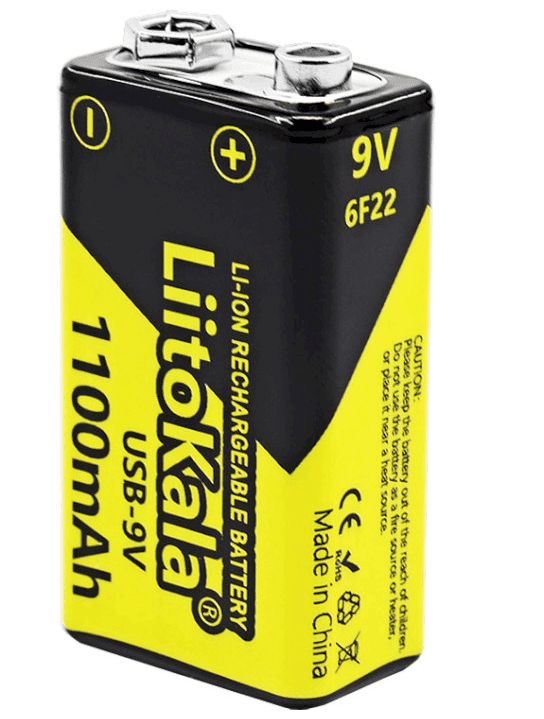Акум. LiitoKala Type-C-9V Крона 1100mAh