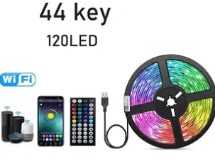Світлодіодна стрічка з BLUETOOTH з умпавлінням з телефону 5м. APP BT 7995 / (9995)