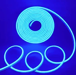 Стрічка силіконова LED NEON RGB Синій 5м 0740