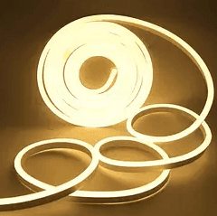 Стрічка силіконова LED NEON RGB Жовта 5м 0729
