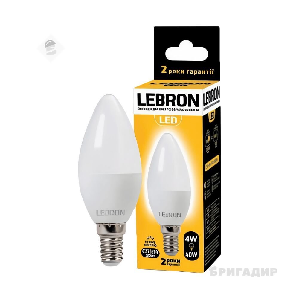 LED лампа LEBRON L-C37. 8W. 220V. E14 4100K. 720Lm 111328