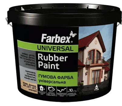 Фарба гумова універсальна база C , ТМ Farbex 6кг