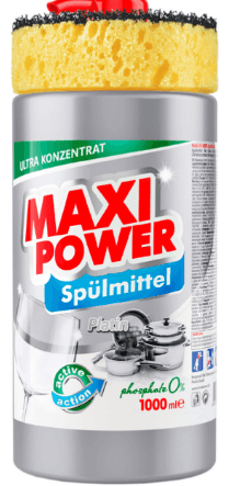 Maxi Power Засіб для миття посуду 1л Платинум