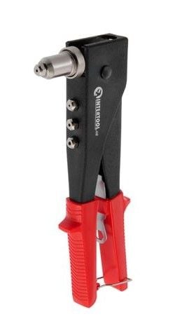 Пістолет заклепувальний, діаметр застосовуваної заклепки 2.4; 3.2; 4; 4.8мм (з поворотом на 90 °) INTERTOOL RT-0002